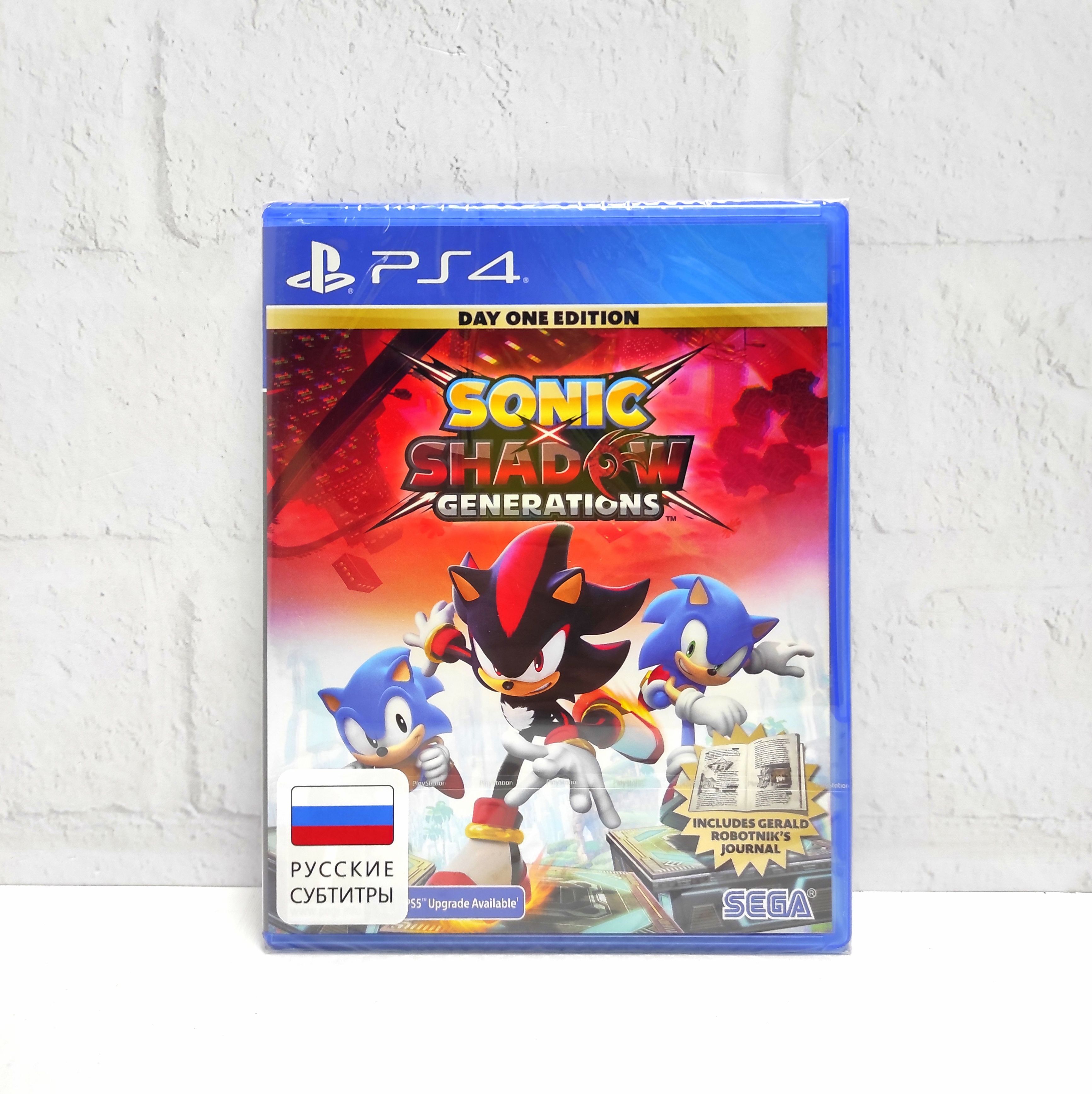 Sonic X Shadow Generations Day One Edition Русские субтитры CUSA 44422 Видеоигра на диске PS4 / PS5