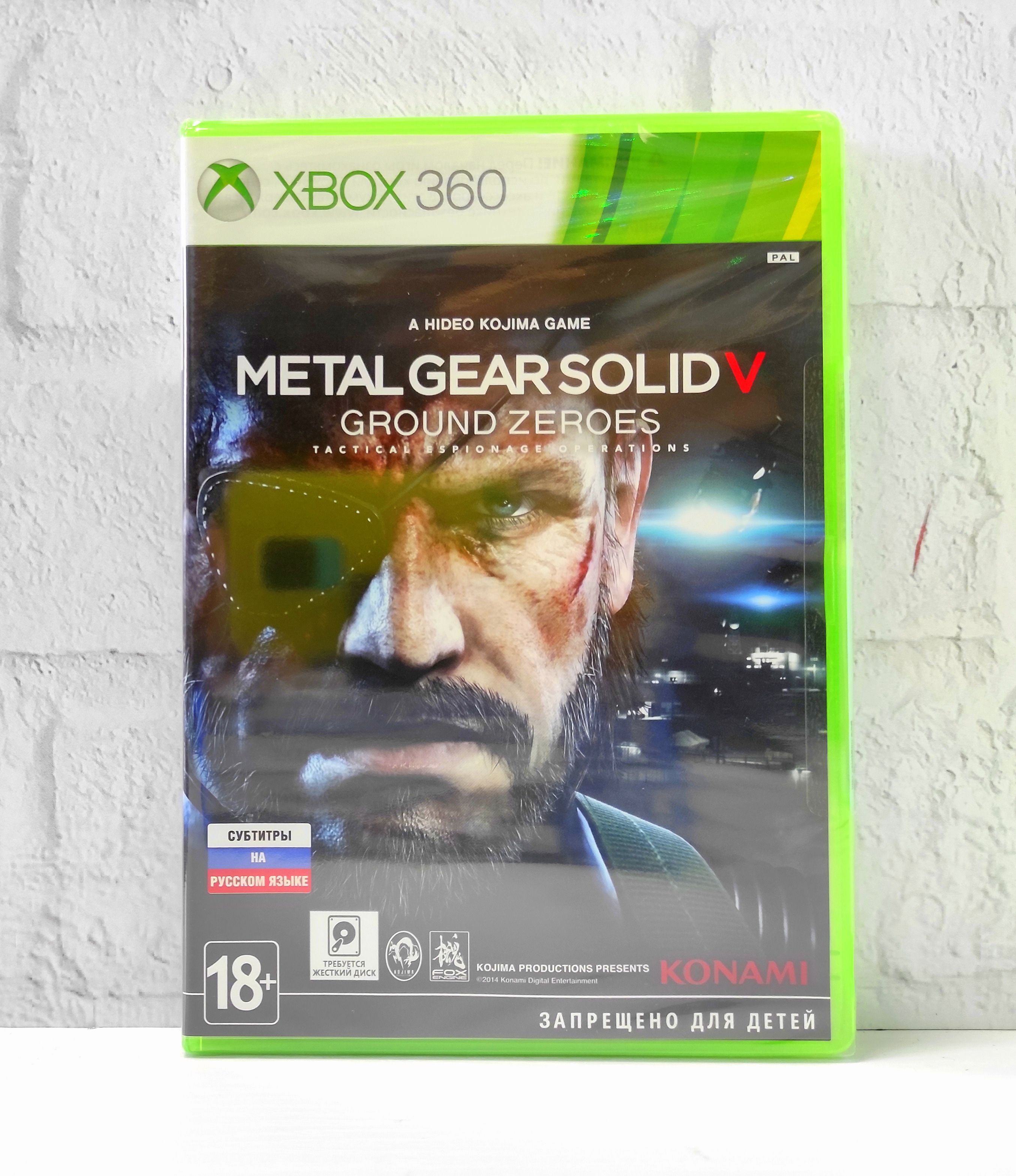 Metal Gear Solid 5 (V) Ground Zeroes Русские субтитры Видеоигра на диске Xbox 360