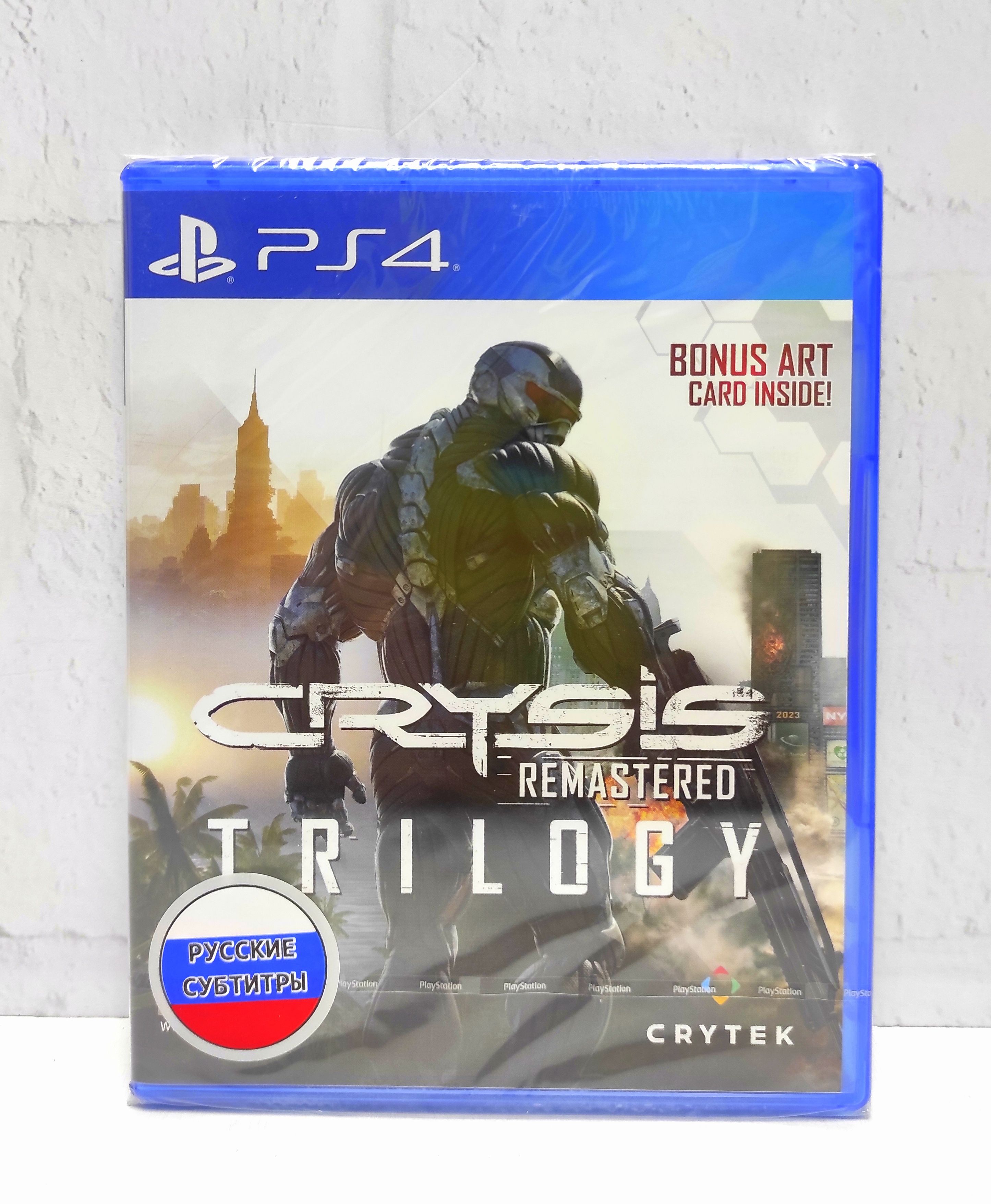 Crysis Trilogy Remastered Русские Субтитры CUSA 29042 Видеоигра на диске PS4 / PS5