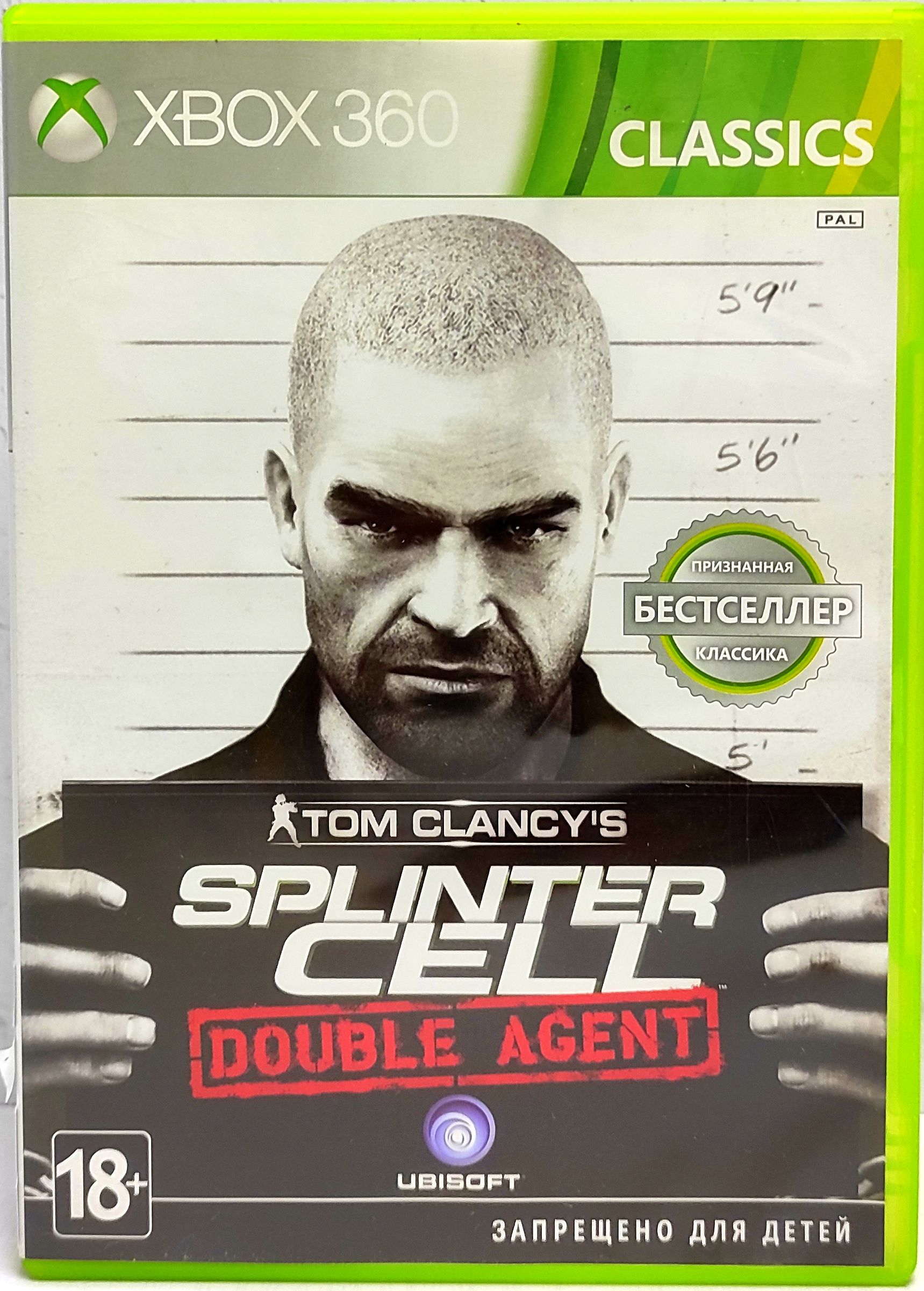 Tom Clancys Splinter Cell Double Agent Английский язык Видеоигра на диске для Xbox 360
