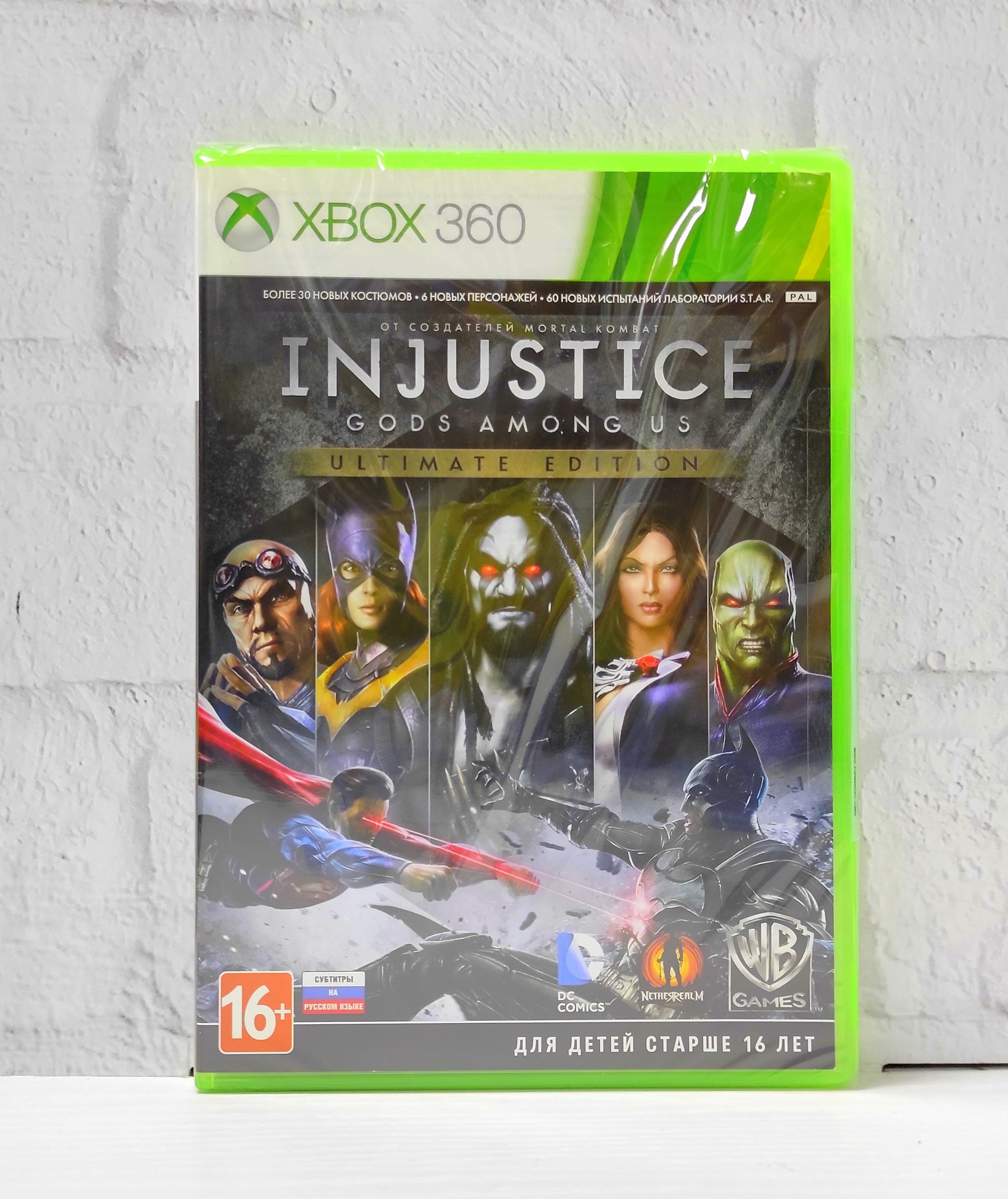 Injustice Gods Among Us Ultimate Edition Русские субтитры Видеоигра на диске Xbox 360