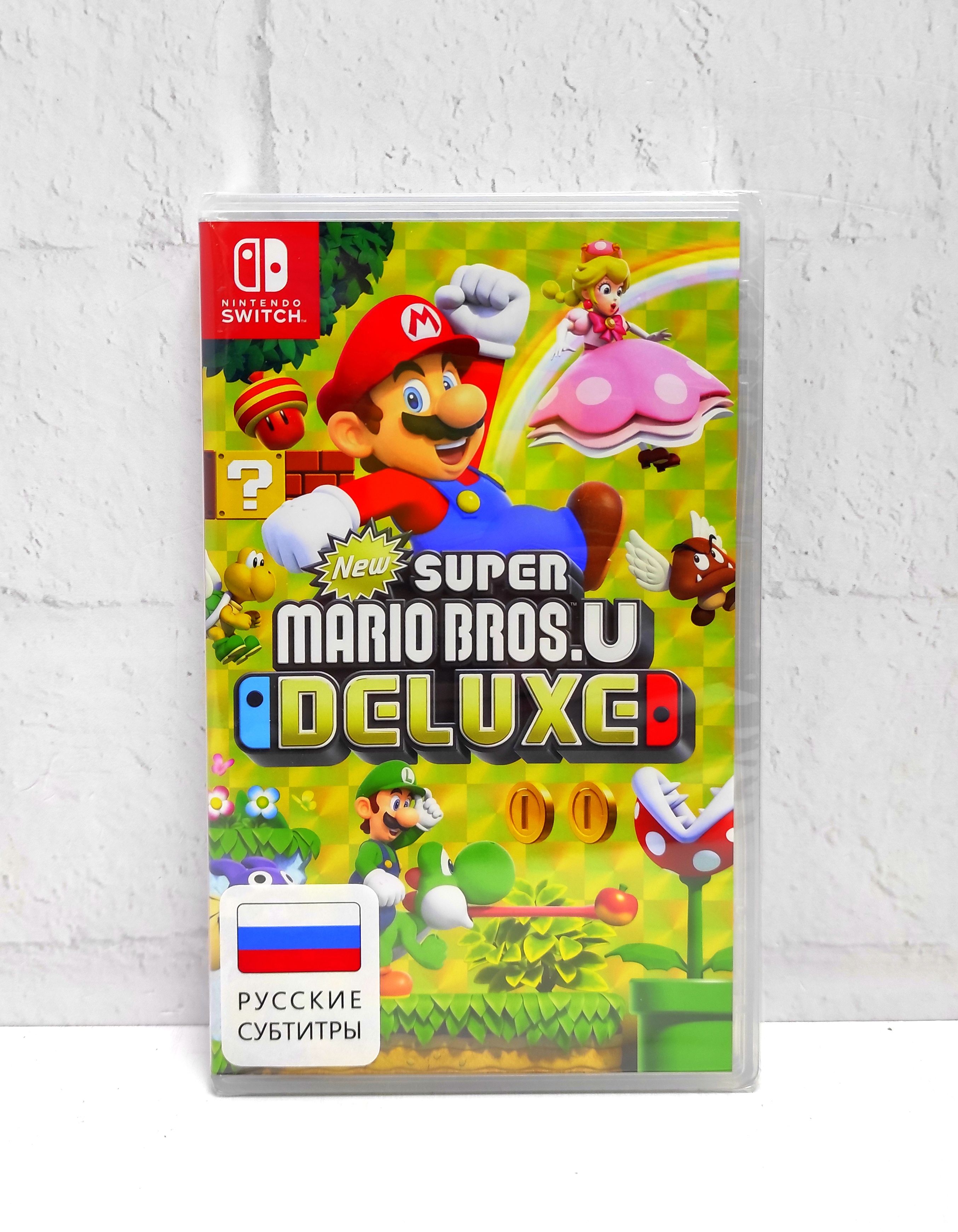 New Super Mario Bros U Deluxe Русские субтитры Видеоигра на картридже Nintendo Switch