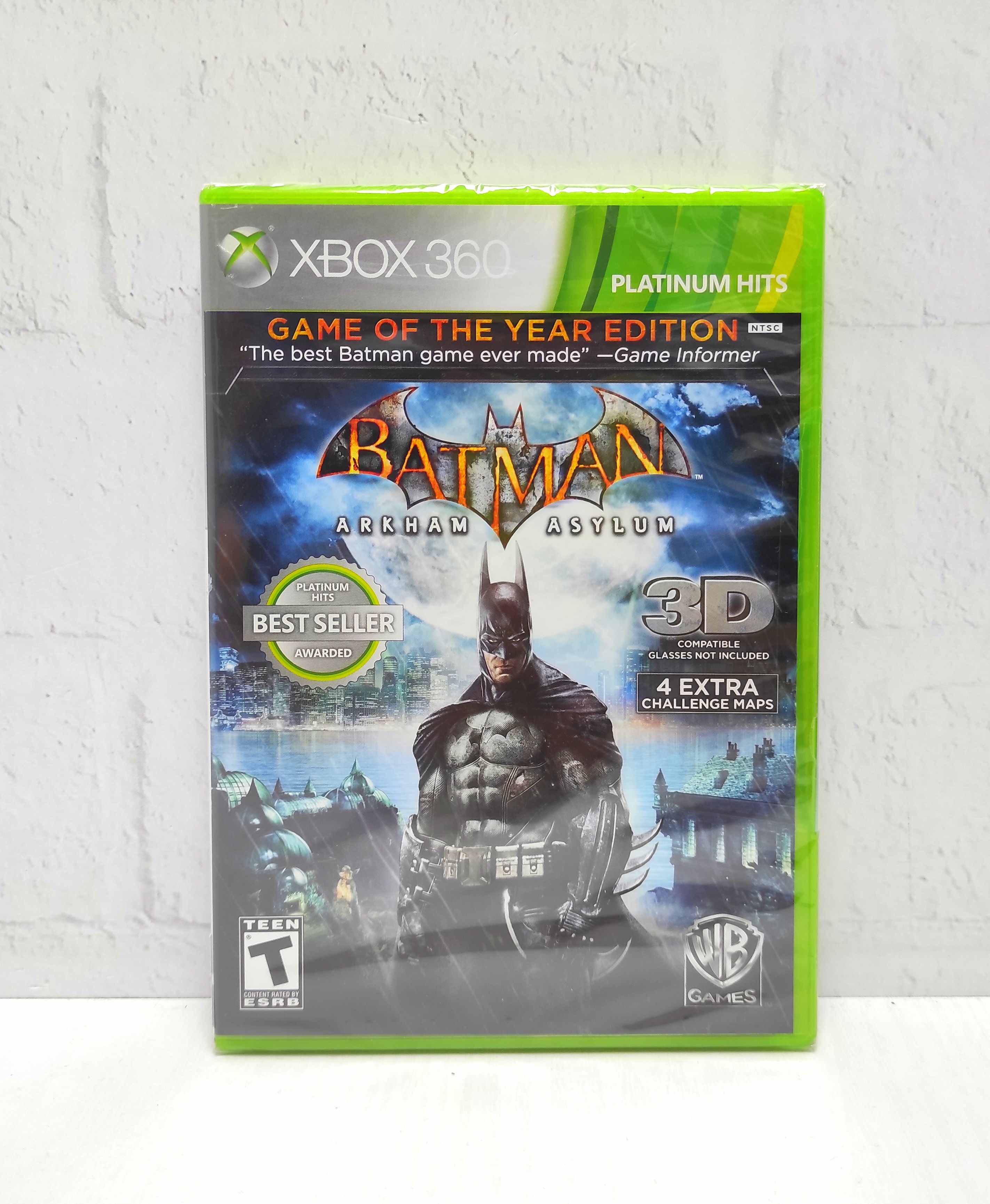 Batman Arkham Asylum Game of the Year Edition GOTY Английский язык Видеоигра на диске Xbox 360