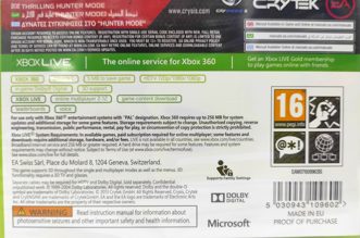 Crysis 3 Hunter Edition Английский язык Видеоигра на диске Xbox 360