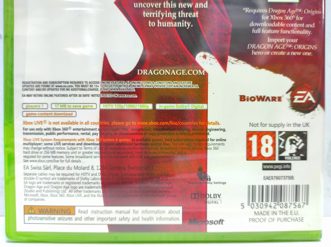 Dragon Age Origins Awakening Expansion Pack Английский язык Видеоигра на диске Xbox 360