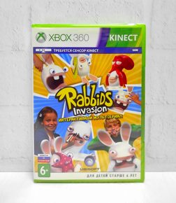 Kinect Rabbids Invasion Интерактивный мультсериал Полностью на русском включая ОБЛОЖКУ Видеоигра на диске Xbox 360