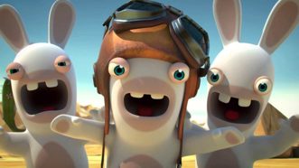 Kinect Rabbids Invasion Интерактивный мультсериал Полностью на русском включая ОБЛОЖКУ Видеоигра на диске Xbox 360