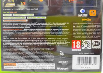 L.A. Noire Английский язык Видеоигра на диске Xbox 360