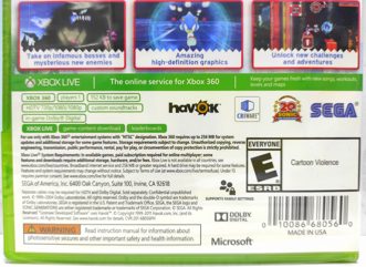 Sonic Generation Английский язык Видеоигра на диске Xbox 360