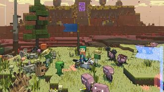 Minecraft Legends Deluxe Edition Русские Субтитры CUSA 20193 Видеоигра на диске PS4 / PS5