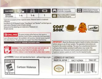 Gang Beasts Английский язык Видеоигра на картридже Nintendo Switch