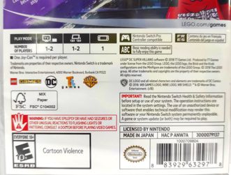 LEGO DC Super Villains Русские субтитры Видеоигра на картридже Nintendo Switch